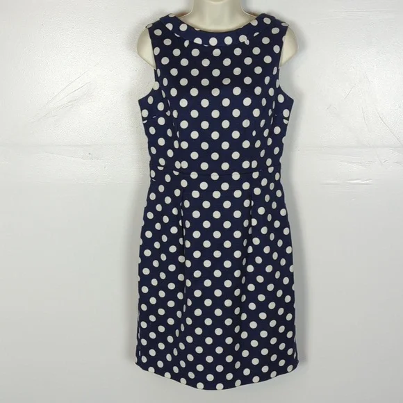 Boden Martha Textured Polka Dot Sheath Dress - Picture 1 of 12